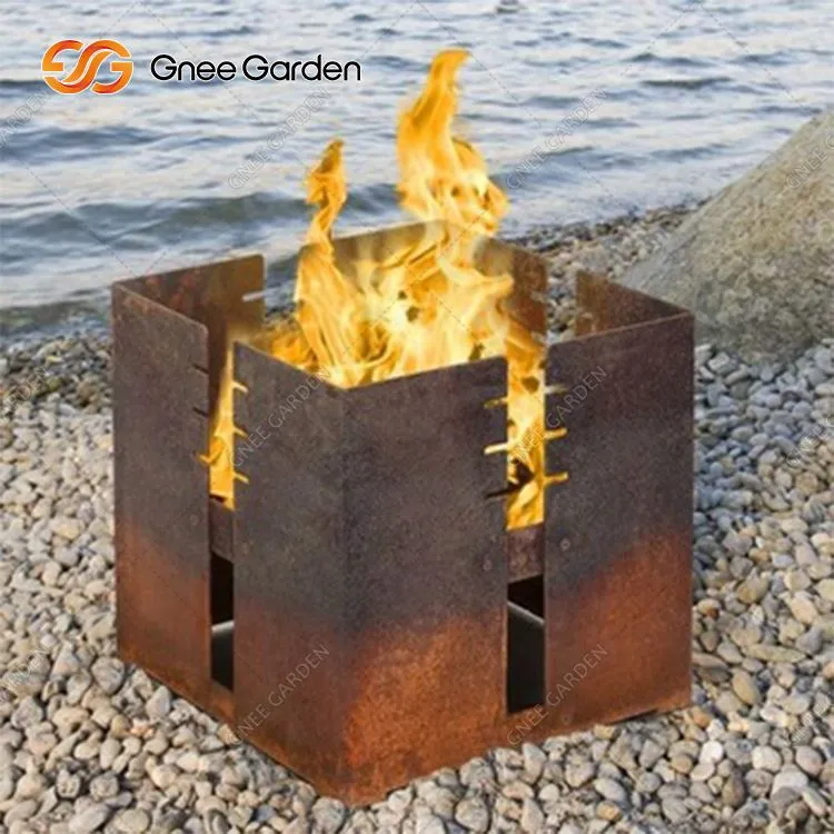 Grilles de barbecue en acier Corten pour cuisine extérieure