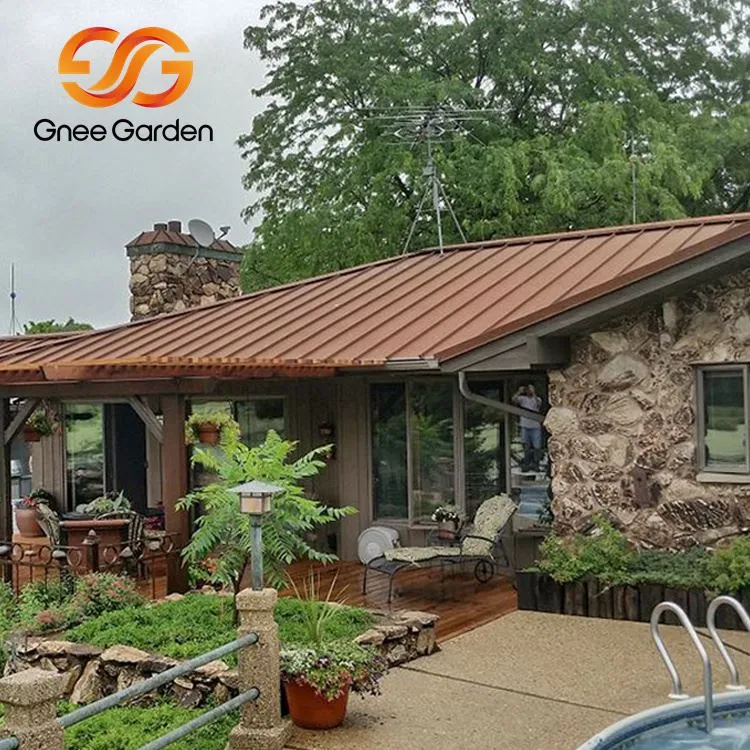 Toiture à joints debout en acier Corten