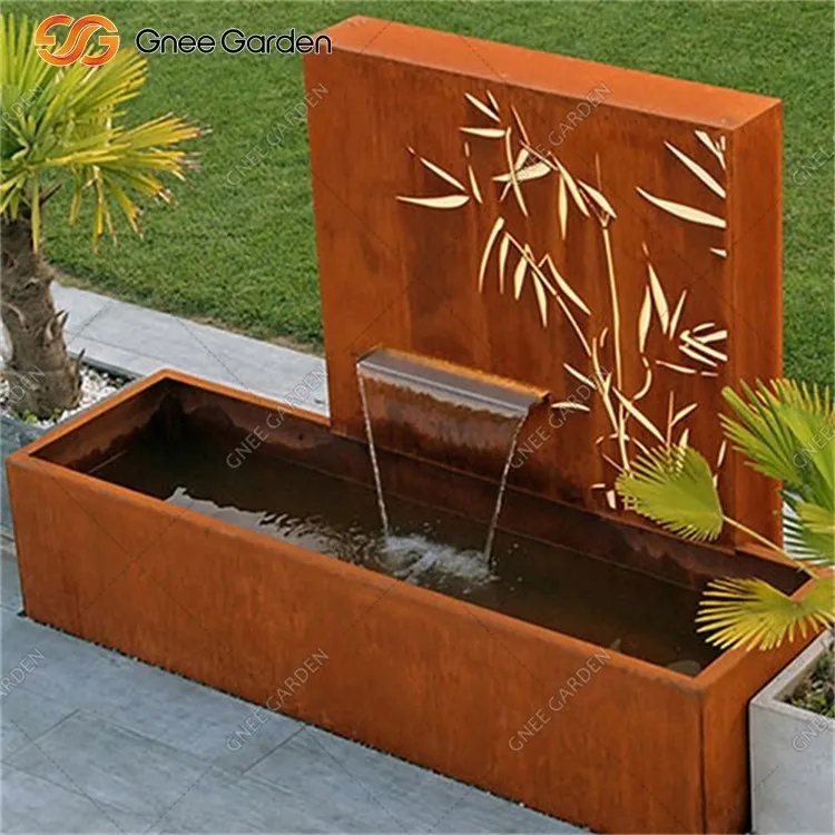 corten garden water fountain corten garden water fountain