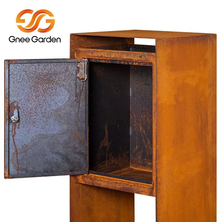 Boîte aux lettres en métal et acier Corten