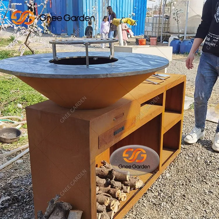 Extérieur Corten Steel BBQ Brazier