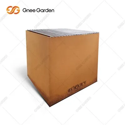 Foyer en acier de conception moderne Corten pour jardin