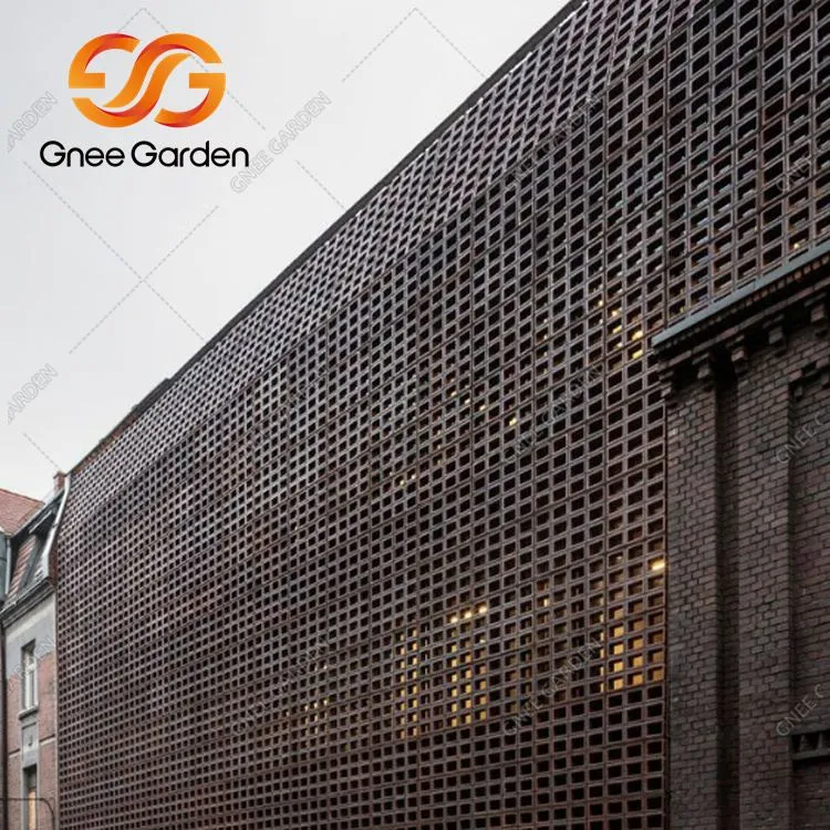 Mur en acier inoxydable